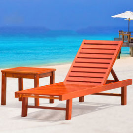 China Sofá plegable del Recliner de los muebles al aire libre de madera sólidos de la silla de playa para la piscina del hotel proveedor