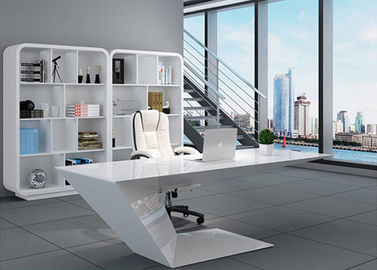 China Forma especial creativa de los muebles elegantes del despacho de dirección con la pintura blanca de la hornada proveedor