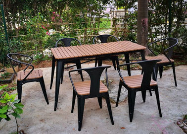 China Sistema al aire libre de madera sólido moderno simple de la silla de tabla del balcón de los muebles para la barra del café del ocio proveedor