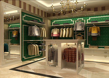 China Estante del estante de exhibición de la ropa de madera y del metal de la tienda de la marca garantía de 1 año proveedor