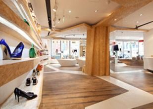 China Gabinete de madera de la fábrica popular de encargo de Shangai para el interior Decoratio de la tienda de la marca de la vitrina de los zapatos del bolso de la tienda de la ropa proveedor