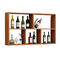 Escaparate de madera de la exhibición de la tienda de la grieta anti/establo montado en la pared del estante del vino proveedor