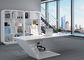 Forma especial creativa de los muebles elegantes del despacho de dirección con la pintura blanca de la hornada proveedor