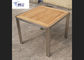 Parte alta al aire libre de madera sólida de los muebles del acero inoxidable con oferta especial del OEM/del ODM proveedor